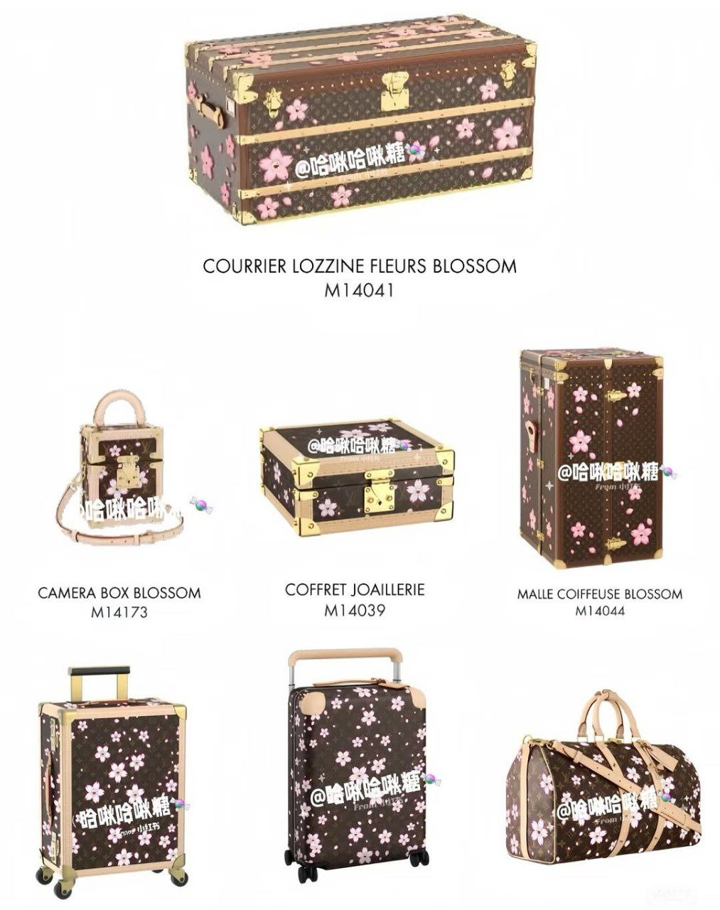 کیف ها و چمدان های لویی ویتون طراحی تاکاشی موراکامی شکوفه های گیلاس