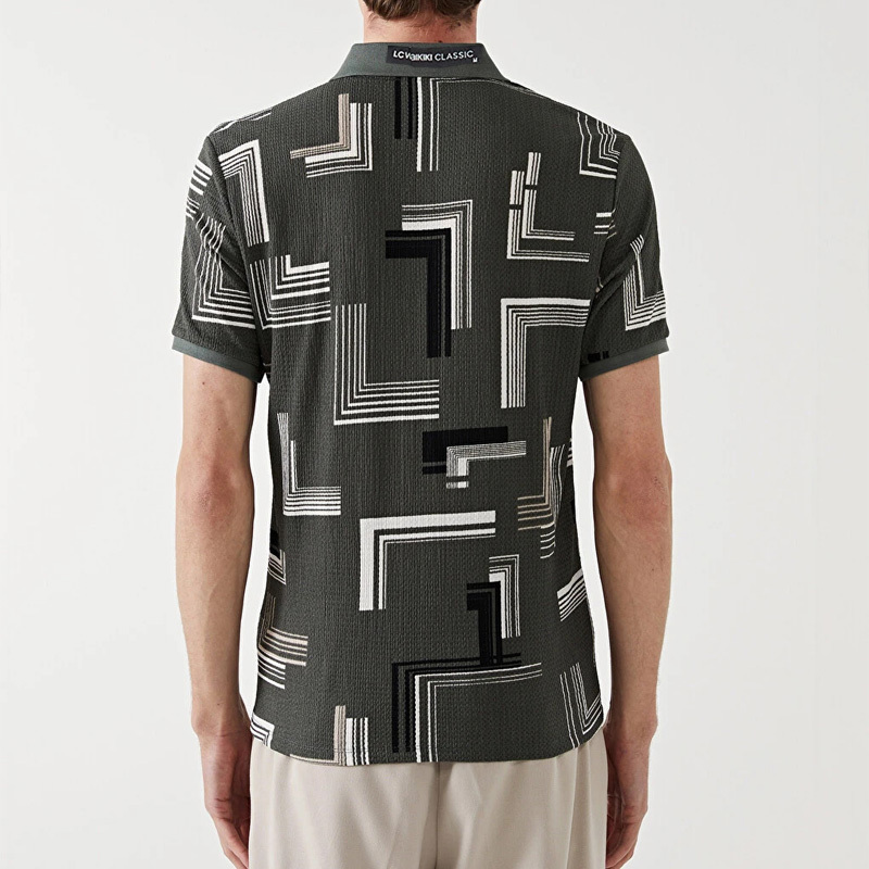 تیشرت مردانه ال سی وایکیکی یقه برگردان | پولوشرت آستین کوتاه LC Waikiki اصل سبز یشمی