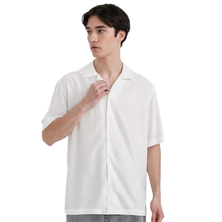 پیراهن آستین کوتاه مردانه دفکتو مدل C4735AXWT34