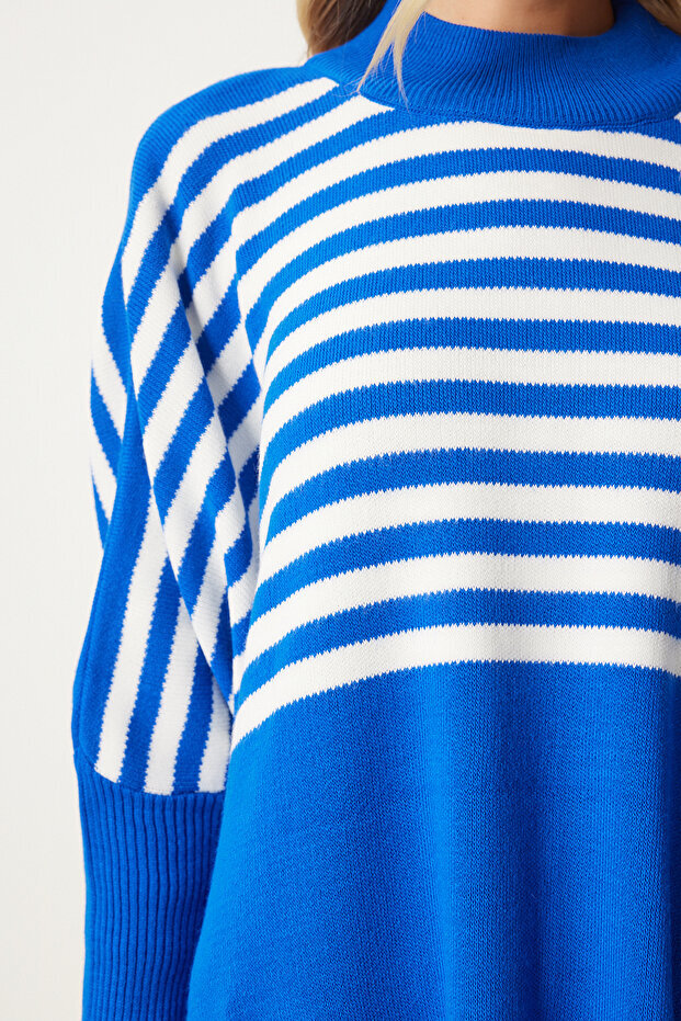 پانچو بافت اورسایز هپینس ایستانبول مدل DD01336G