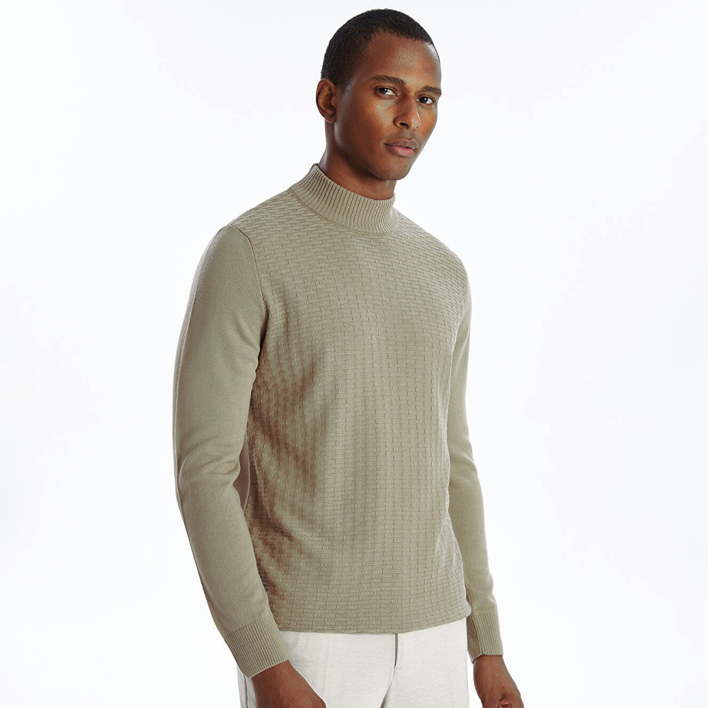  پلیور یقه اسکی مردانه ال سی وایکیکی مدل W40188Z8 