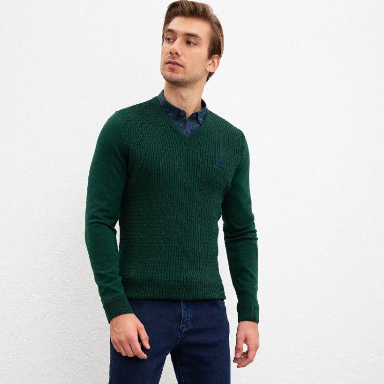 پلیور مردانه یو اس پولو مدل 50210287-VR079