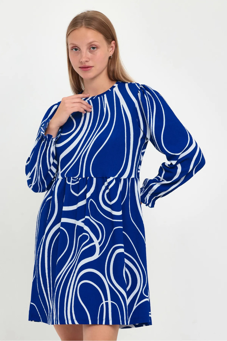 پیراهن یقه گرد زنانه زاخاریوز مدل 0134