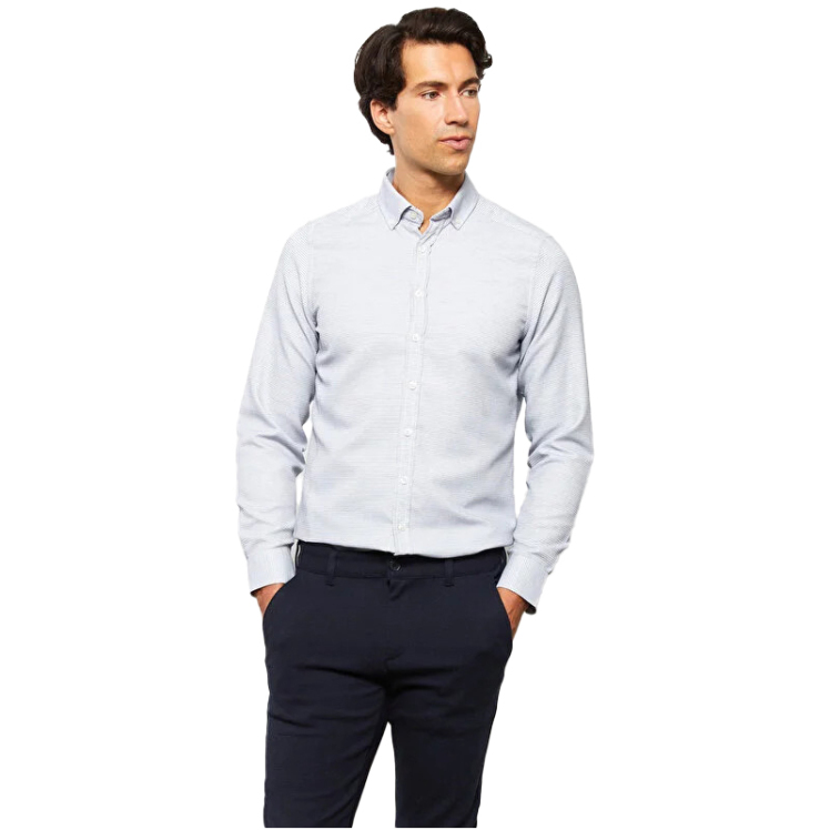 پیراهن آستین بلند مردانه ال سی وایکیکی مدل W2AA53Z8