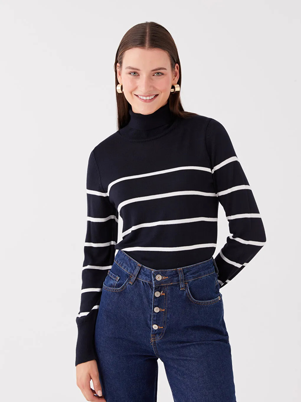  پلیور یقه اسکی زنانه ال سی وایکیکی مدل W35216Z8 