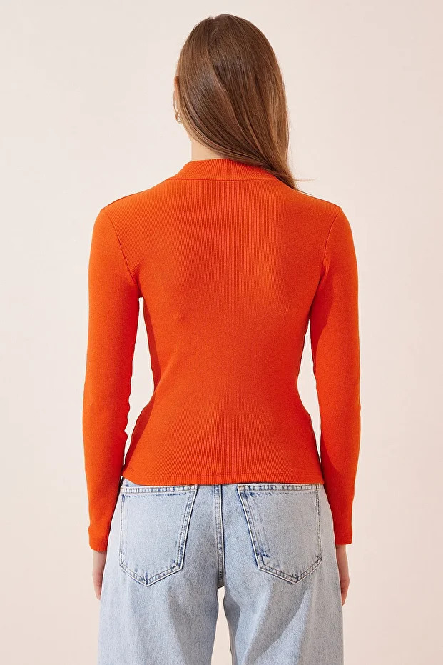 بلوز یقه ایستاده زنانه هپینس ایستانبول مدل GT00054R