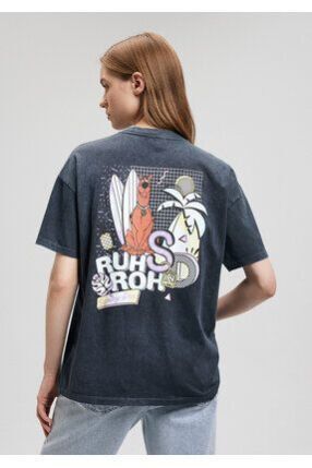 تیشرت آستین کوتاه زنانه ماوی مدل Scooby Doo