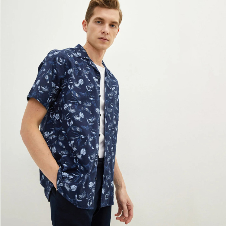 پیراهن آستین کوتاه مردانه ال سی وایکیکی مدل W1LO61Z8