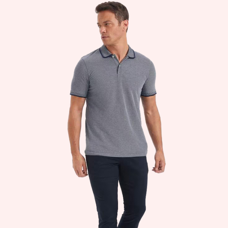 پولوشرت آستین کوتاه مردانه دفکتو مدل D0033AXNV241