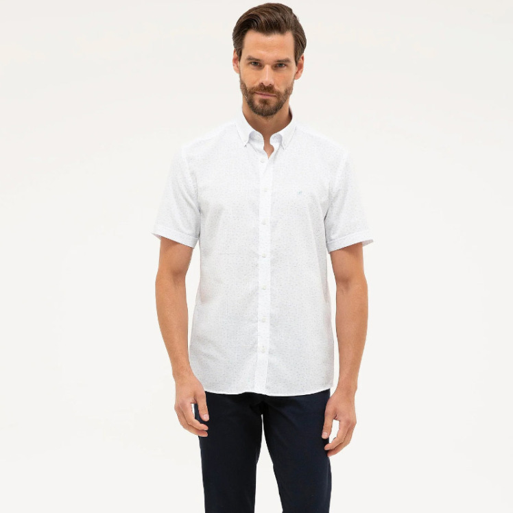 پیراهن آستین کوتاه مردانه پیر کاردین