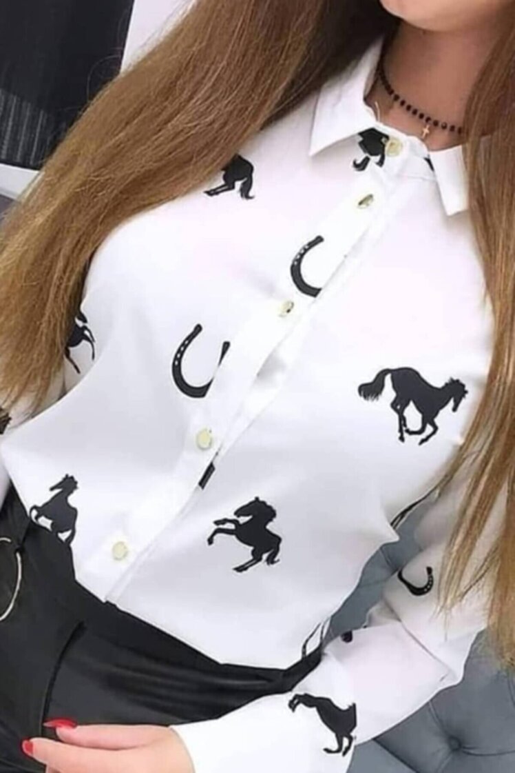 شومیز طرحدار زنانه ترک