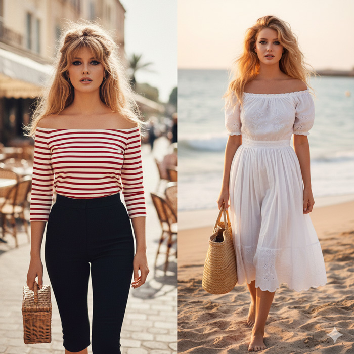 یقه آف‌شولدر باردو