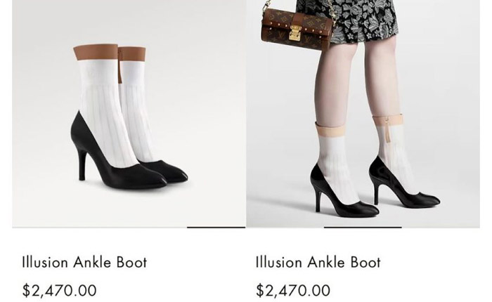 LV Illusion Ankle Boot بوت های لویی ویتون