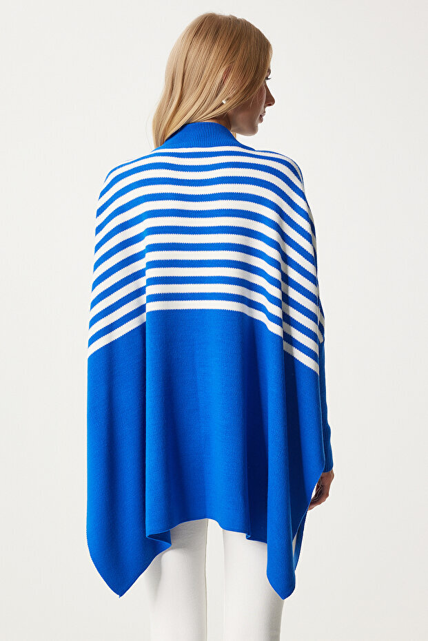 پانچو بافت اورسایز هپینس ایستانبول مدل DD01336G