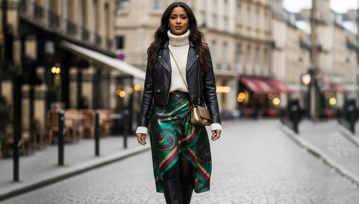 چگونه ترند محبوب دامن روسری را در زمستان بپوشیم؟ + راهنمای استایل ۲۰۲6