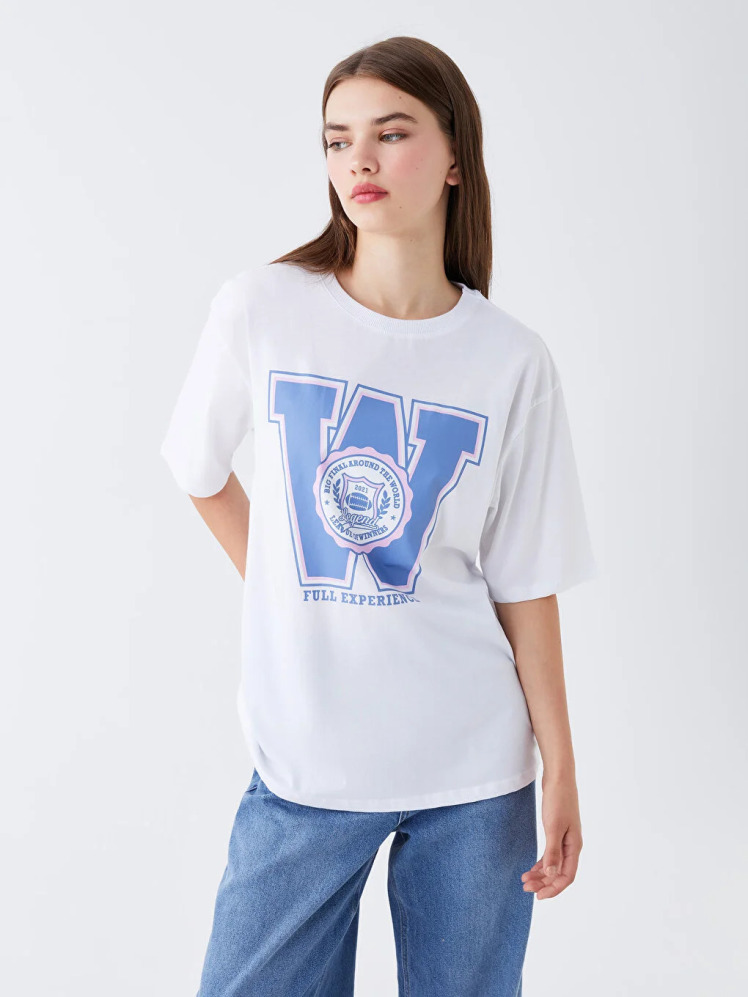 تی شرت آستین کوتاه زنانه ال سی وایکیکی مدل S3KR76Z8