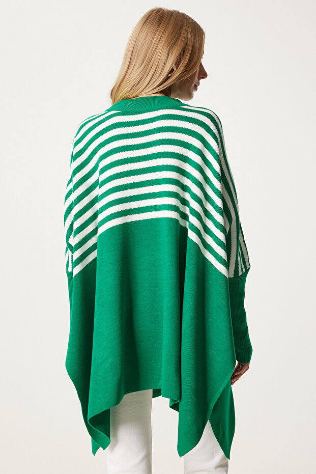  پانچو بافت اورسایز هپینس ایستانبول مدل DD01336 