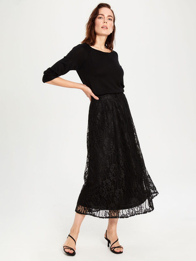 دامن کلوش دانتل ال سی وایکیکی