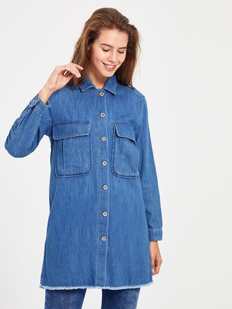 مانتوی جین ال سی وایکیکی