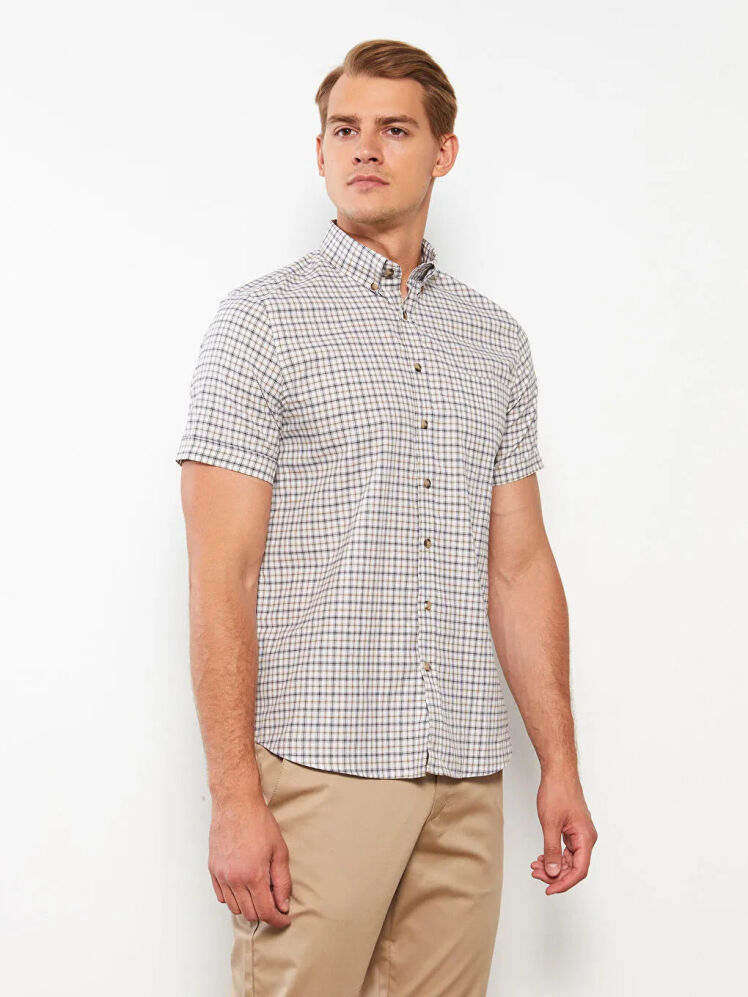 پیراهن آستین کوتاه مردانه ال سی وایکیکی مدل S2GL06Z8