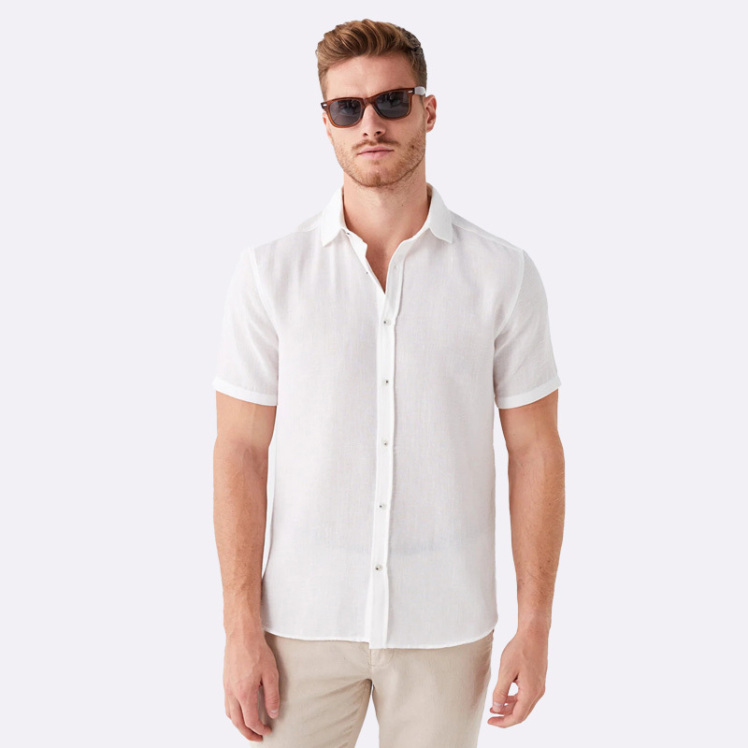 پیراهن آستین کوتاه مردانه ال سی وایکیکی مدل S3LA35Z8