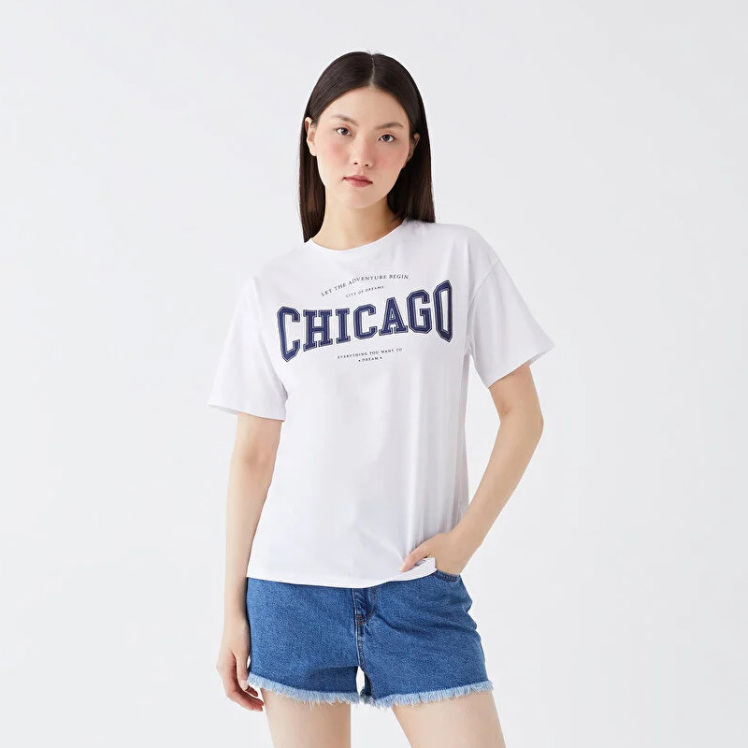 تی شرت آستین کوتاه زنانه ال سی وایکیکی مدل S3JM62Z8