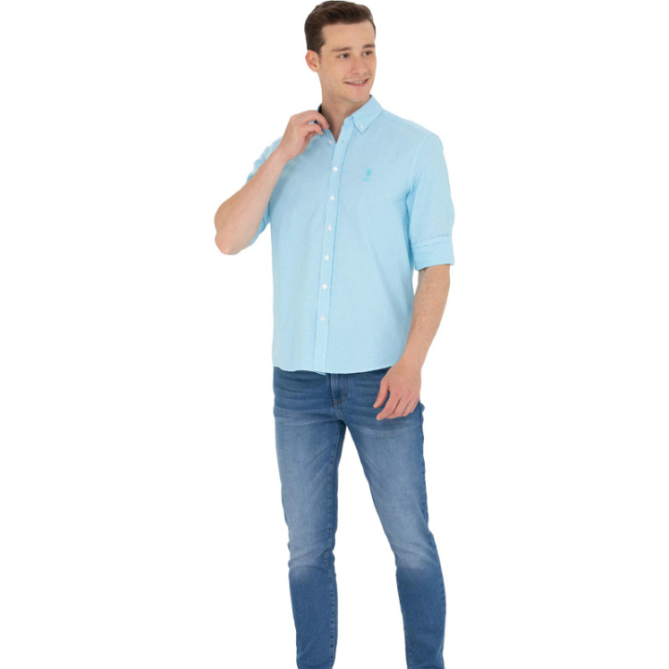 پیراهن آستین بلند مردانه یو اس پولو مدل 50248123-VR093