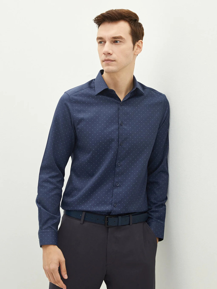 پیراهن آستین بلند مردانه ال سی وایکیکی مدل W16676Z8