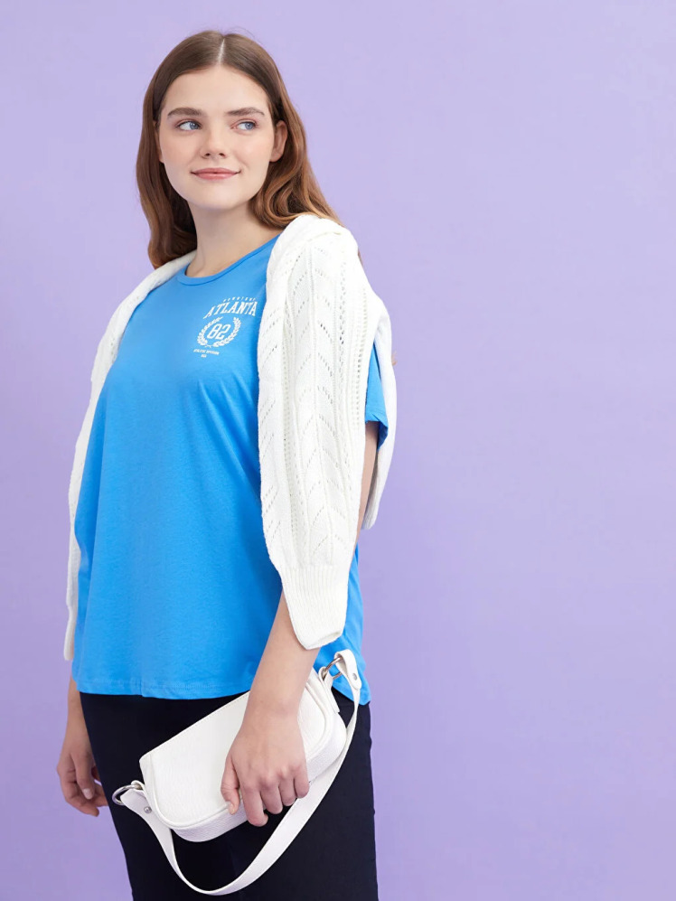 تی شرت آستین کوتاه زنانه ال سی وایکیکی مدل W26582Z8