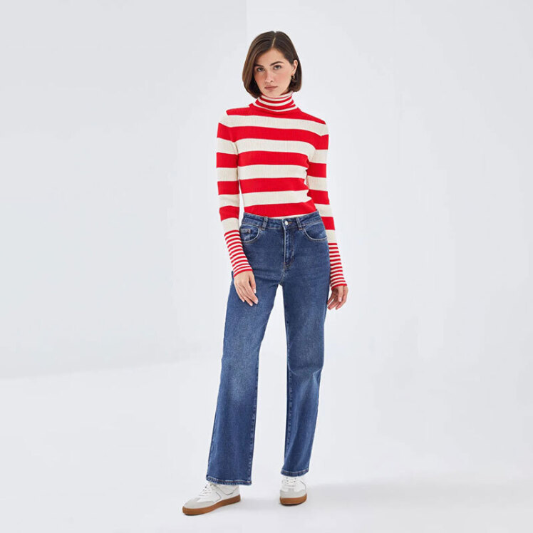 پلیور یقه اسکی زنانه ال سی وایکیکی مدل W4LA45Z8