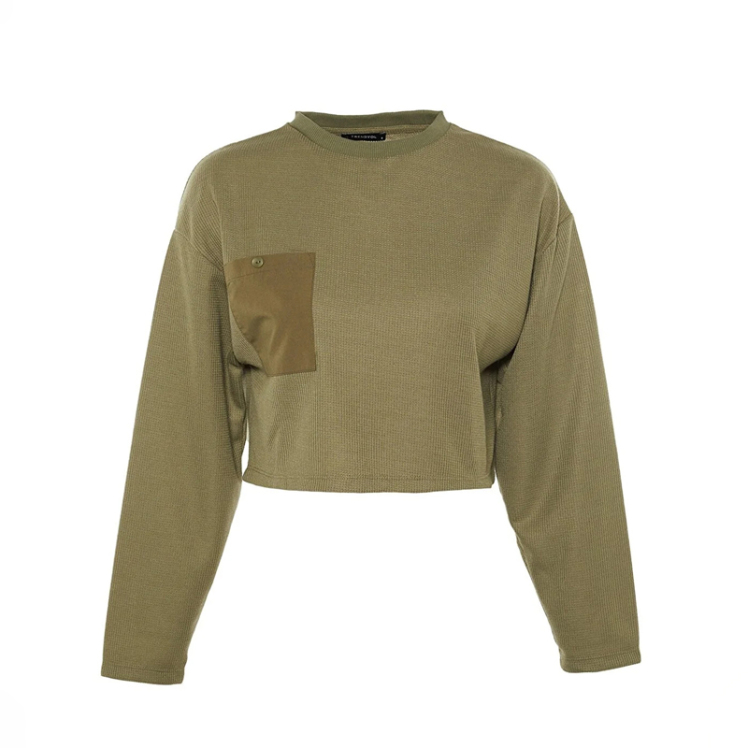 سویشرت زنانه ترندیول مدل TWOAW23SW00190