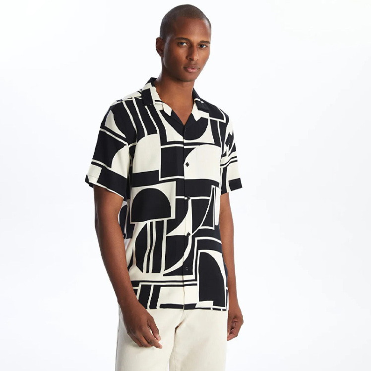 پیراهن آستین کوتاه مردانه ال سی وایکیکی مدل S4KM17Z8