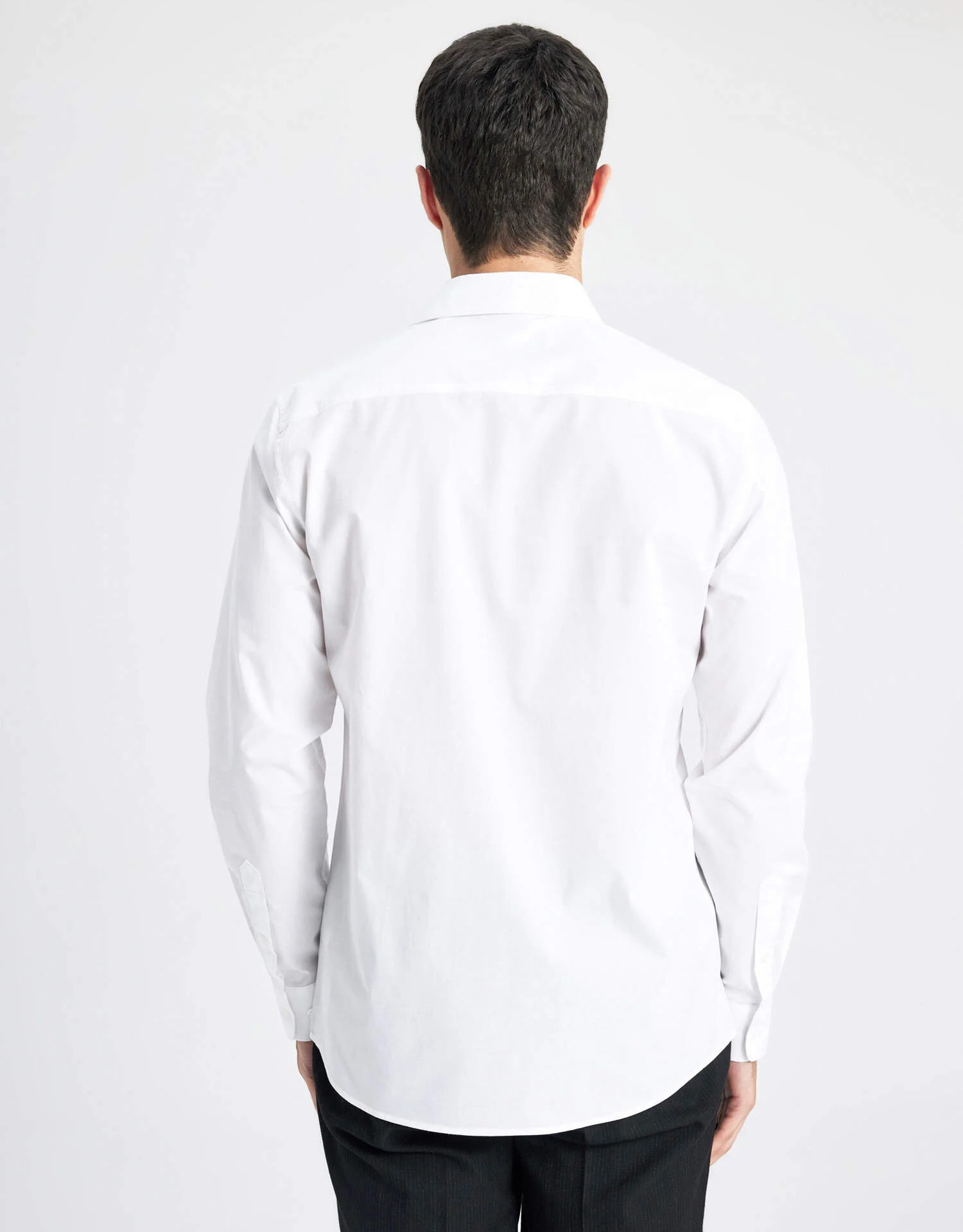  پیراهن سفید آستین بلند مردانه دفکتو 