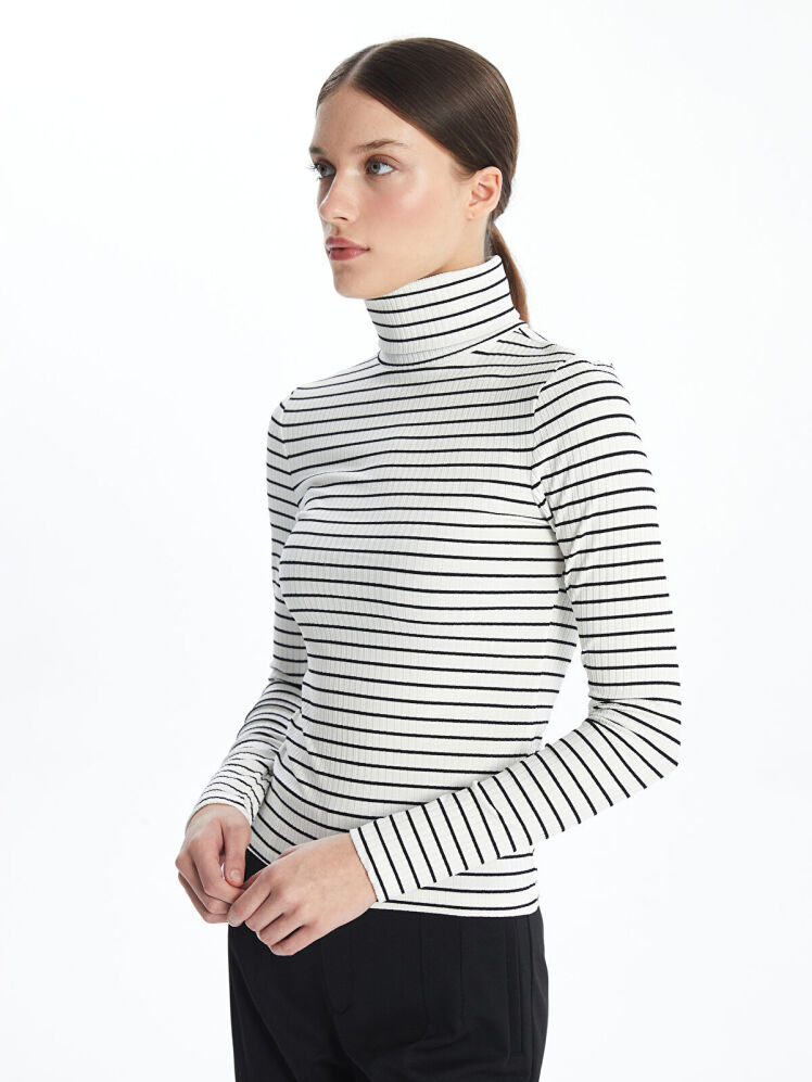 پلیور یقه اسکی زنانه ال سی وایکیکی مدل W45105Z8