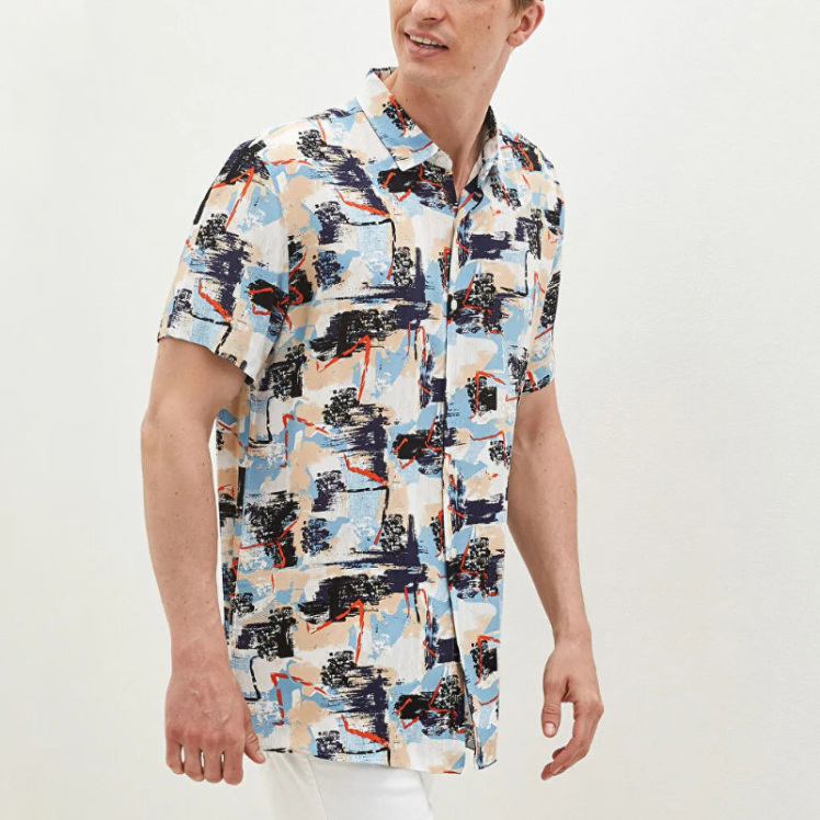 پیراهن آستین کوتاه مردانه ال سی وایکیکی مدل S1DM10Z8