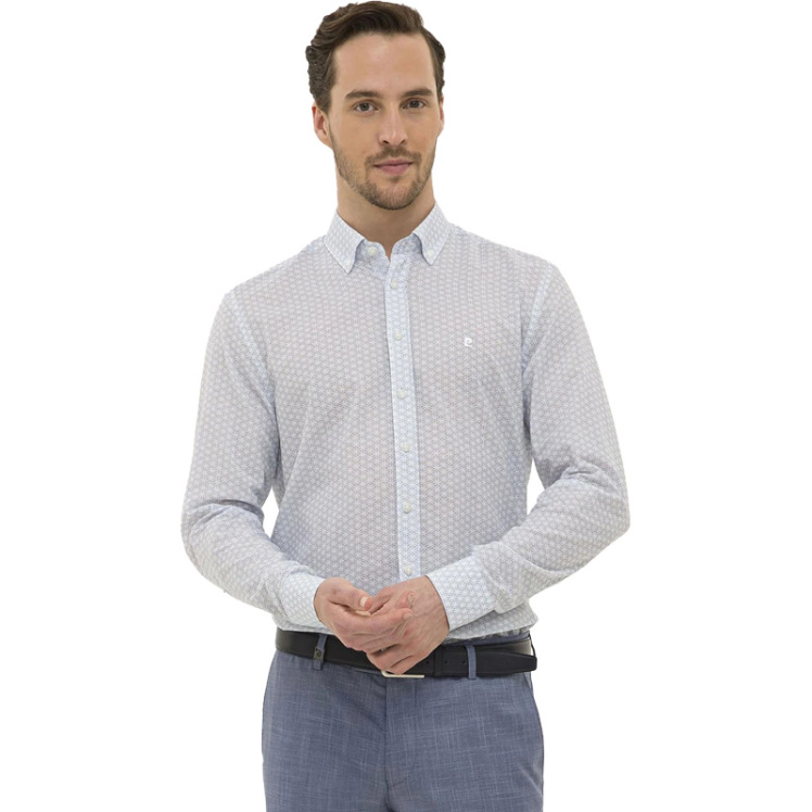 پیراهن آستین بلند مردانه پیر کاردین مدل 50227239-VR033