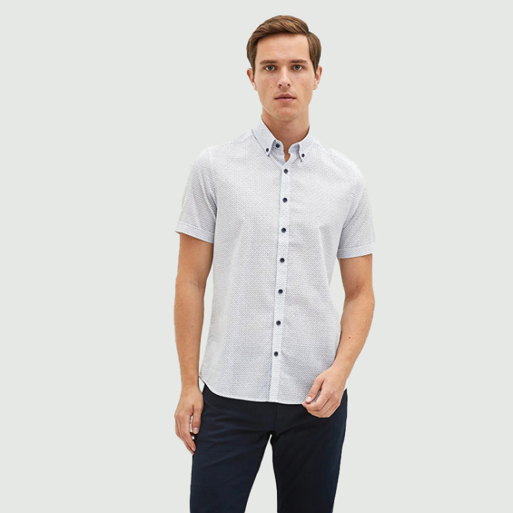 پیراهن آستین کوتاه مردانه ال سی وایکیکی مدل S2K926Z8