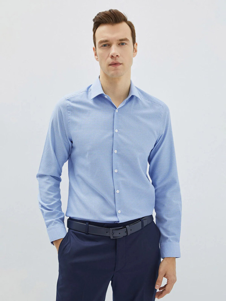 پیراهن آستین بلند مردانه ال سی وایکیکی مدل W1KM28Z8