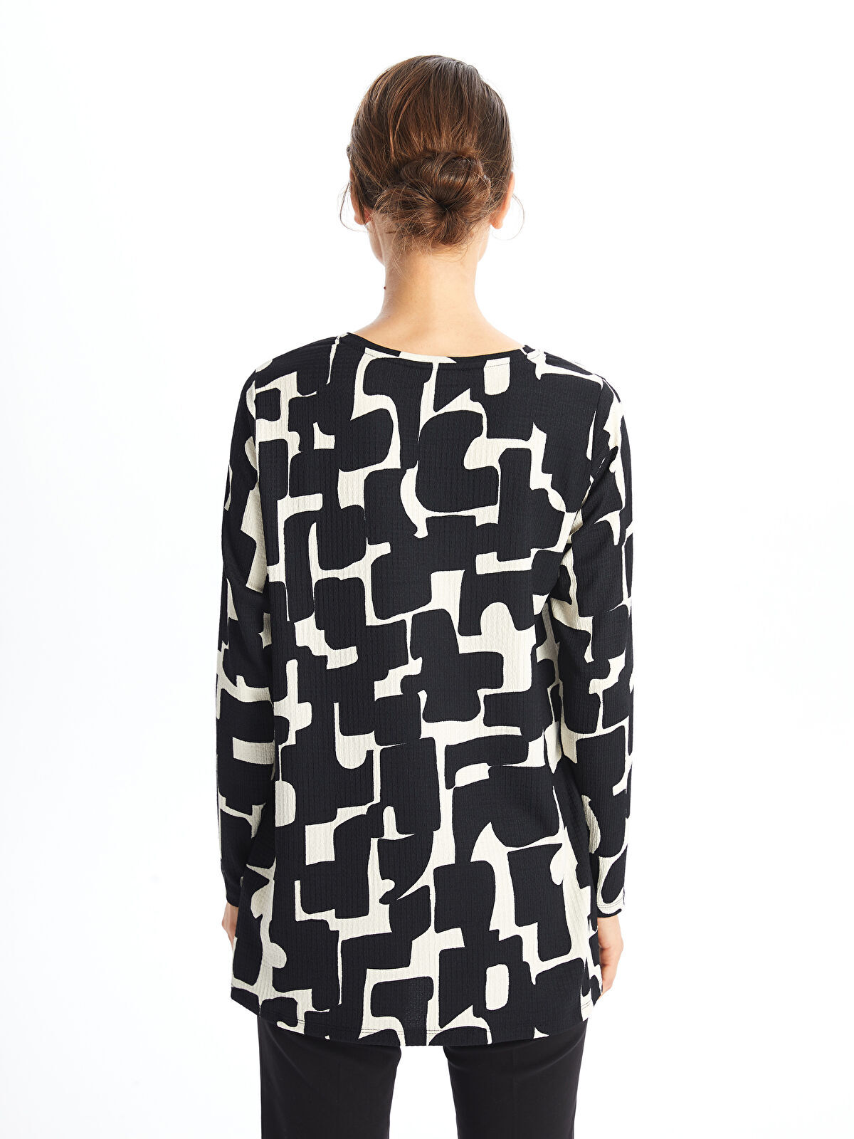 تونیک آستین بلند زنانه ال سی وایکیکی مدل W4BS56Z8