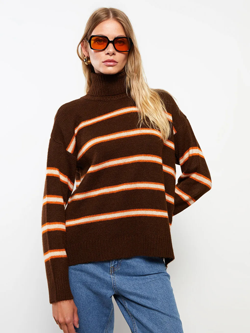  پلیور یقه اسکی زنانه ال سی وایکیکی مدل W27358Z8 