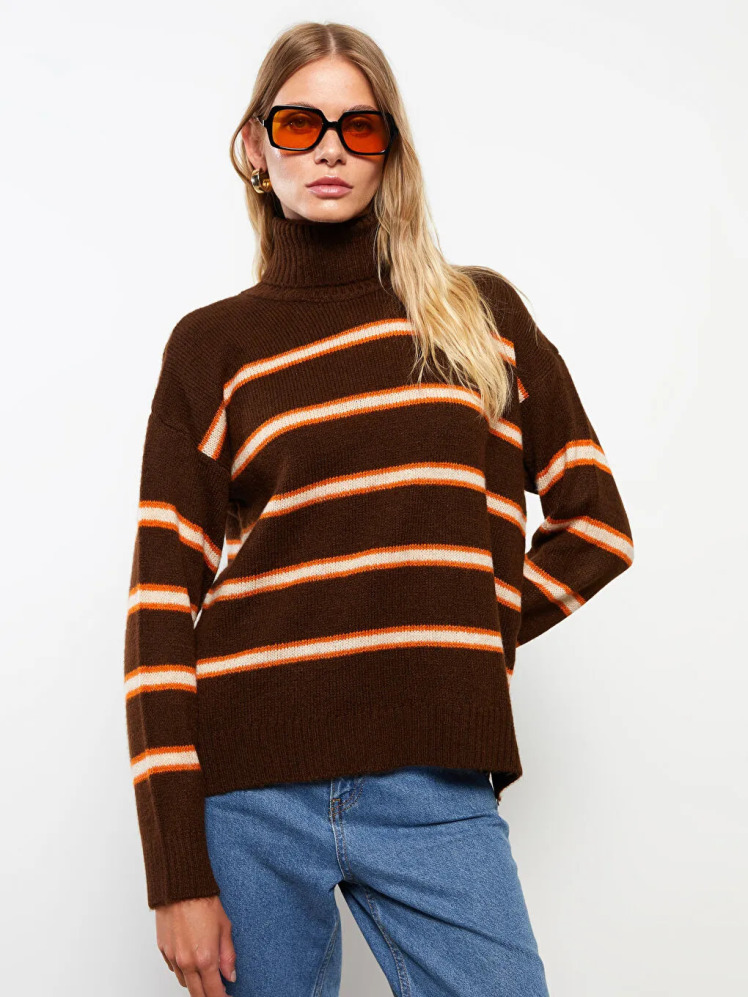 پلیور یقه اسکی زنانه ال سی وایکیکی مدل W27358Z8