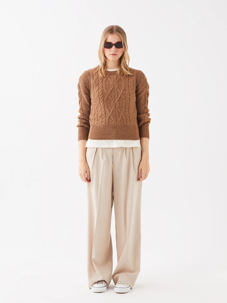 پلیور زنانه ال سی وایکیکی مدل W32744Z8