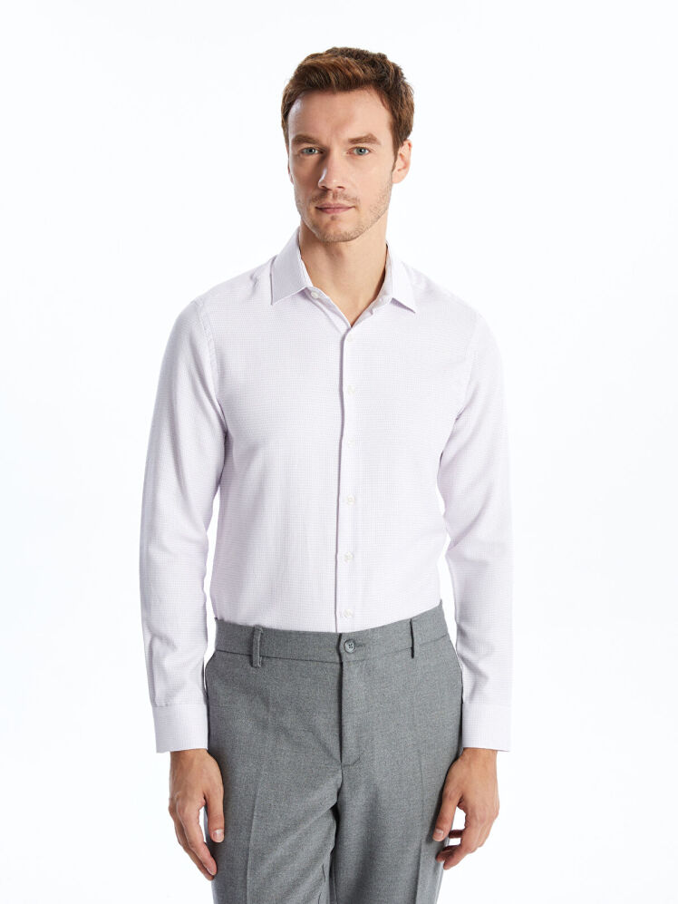 پیراهن آستین بلند مردانه ال سی وایکیکی مدل W41276Z8